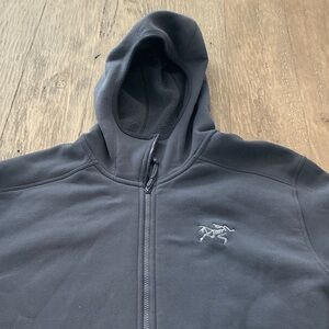 Arc'teryx Dark Gray Fleece Jacket hoodie